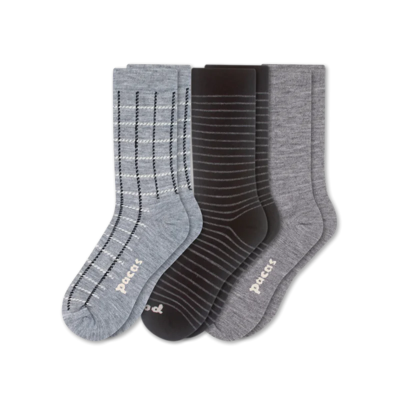3 Pack - Women's Light-Weight Crew Pacas Socks 126 3 Pack - Women's Light-Weight Crew Pacas Socks