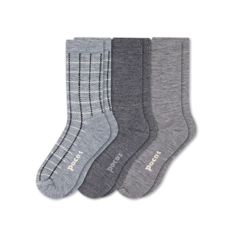 3 Pack - Women's Light-Weight Crew Pacas Socks 127 3 Pack - Women's Light-Weight Crew Pacas Socks