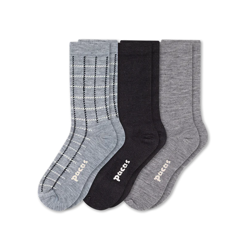 3 Pack - Women's Light-Weight Crew Pacas Socks 133 3 Pack - Women's Light-Weight Crew Pacas Socks