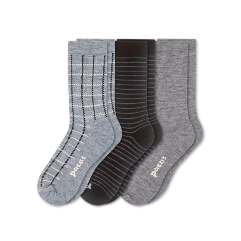 3 Pack - Women's Light-Weight Crew Pacas Socks 136 3 Pack - Women's Light-Weight Crew Pacas Socks