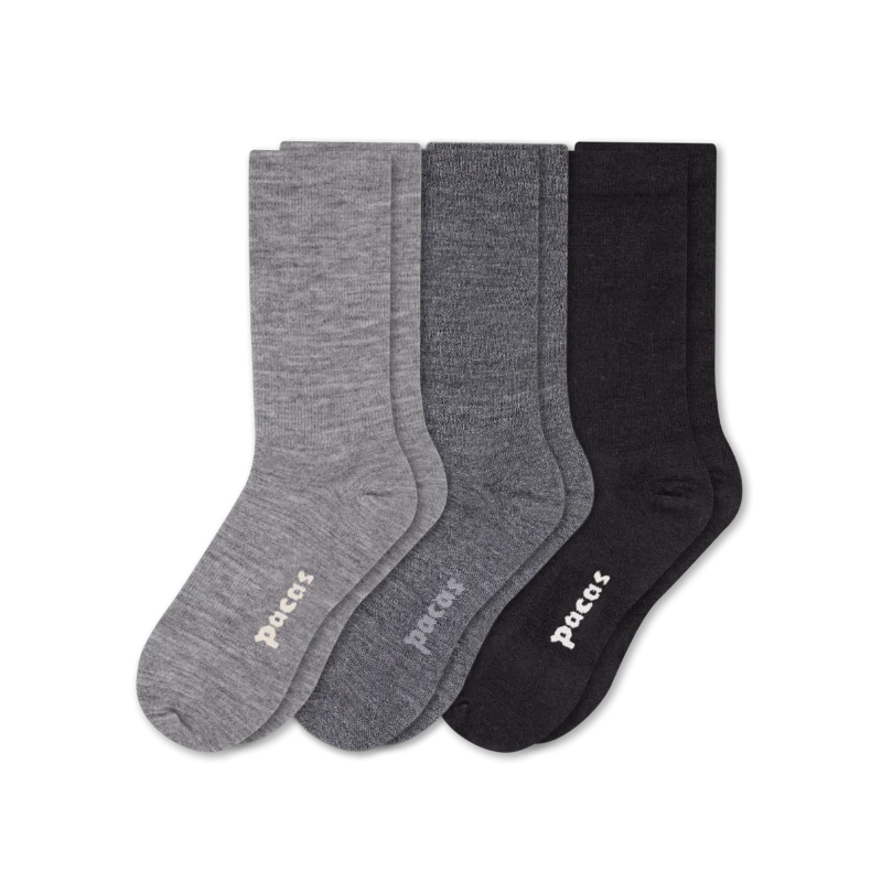 3 Pack - Women's Light-Weight Crew Pacas Socks 147 3 Pack - Women's Light-Weight Crew Pacas Socks