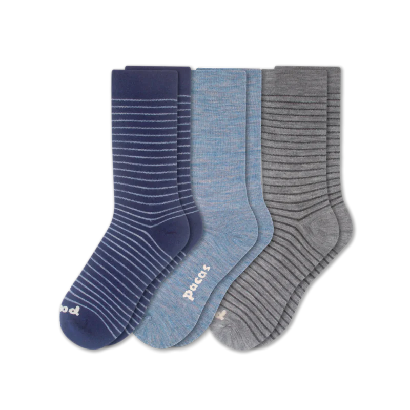 3 Pack - Women's Light-Weight Crew Pacas Socks 148 3 Pack - Women's Light-Weight Crew Pacas Socks