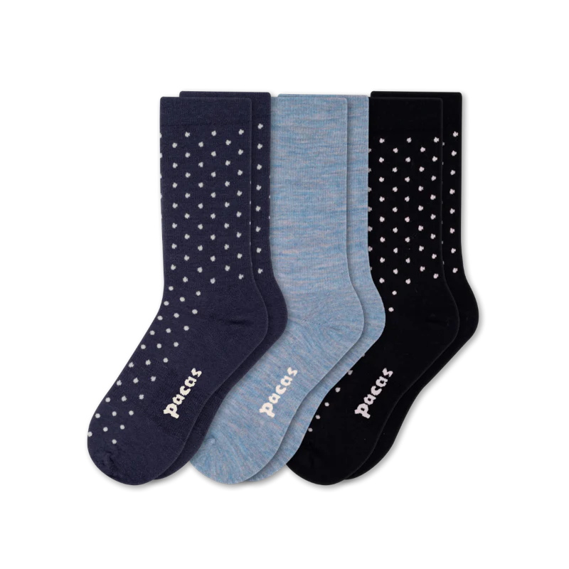 3 Pack - Women's Light-Weight Crew Pacas Socks 149 3 Pack - Women's Light-Weight Crew Pacas Socks