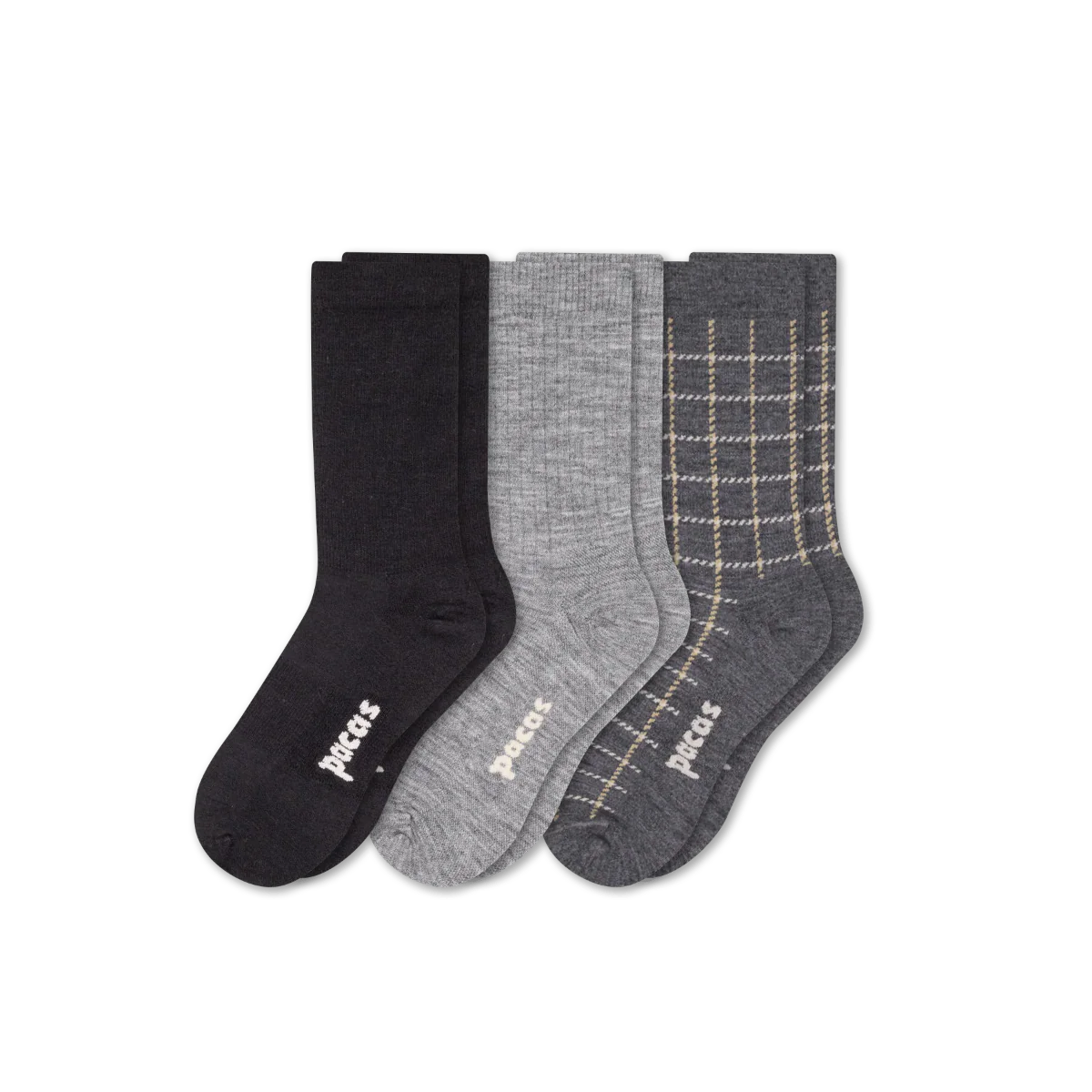 3 Pack - Women's Light-Weight Crew Pacas Socks 15 3 Pack - Women's Light-Weight Crew Pacas Socks
