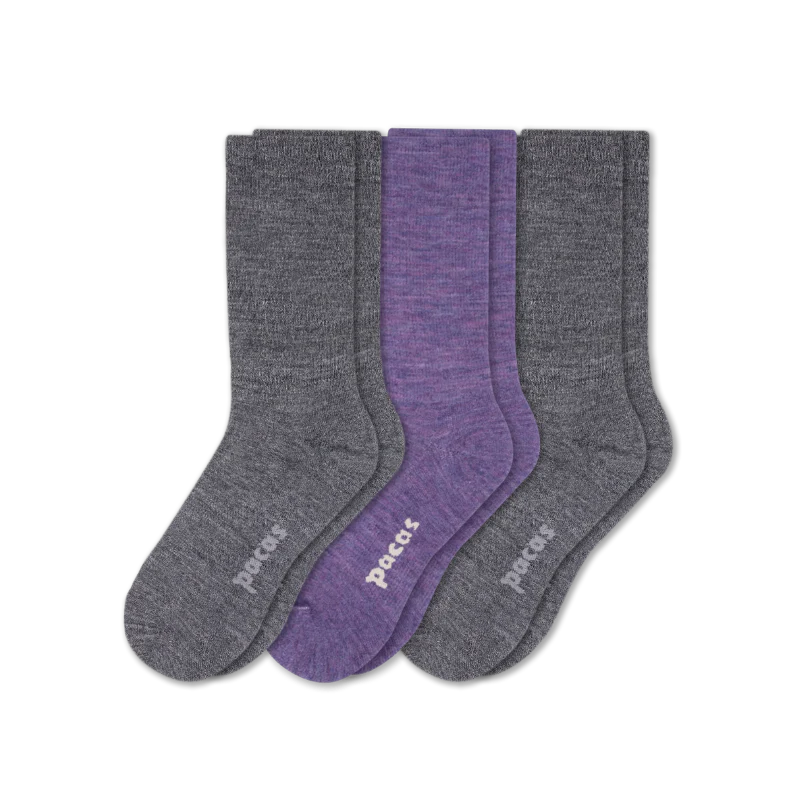 3 Pack - Women's Light-Weight Crew Pacas Socks 151 3 Pack - Women's Light-Weight Crew Pacas Socks