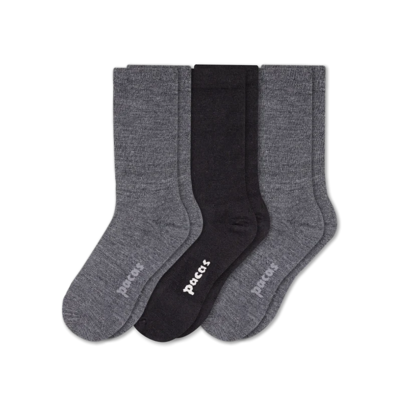 3 Pack - Women's Light-Weight Crew Pacas Socks 153 3 Pack - Women's Light-Weight Crew Pacas Socks