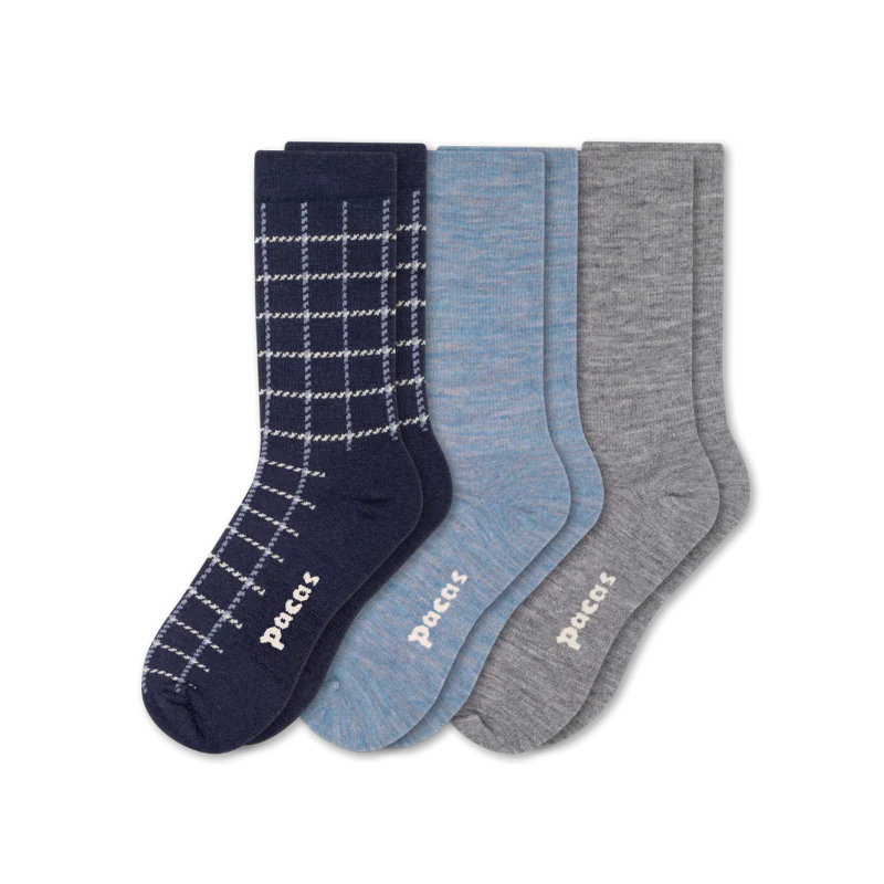 3 Pack - Women's Light-Weight Crew Pacas Socks 158 3 Pack - Women's Light-Weight Crew Pacas Socks