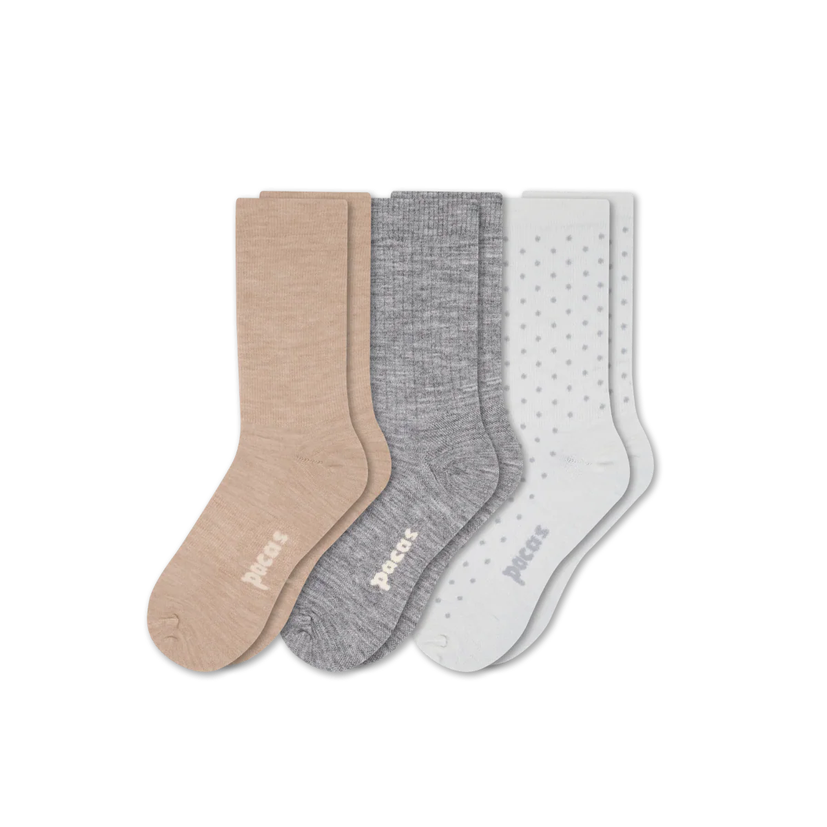 3 Pack - Women's Light-Weight Crew Pacas Socks 16 3 Pack - Women's Light-Weight Crew Pacas Socks