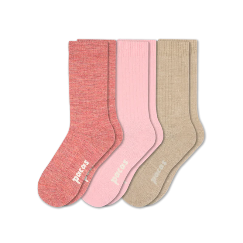 3 Pack - Women's Light-Weight Crew Pacas Socks 164 3 Pack - Women's Light-Weight Crew Pacas Socks