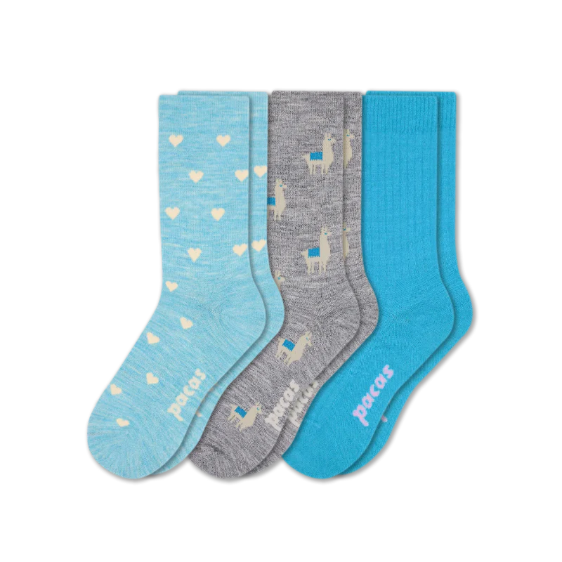 3 Pack - Women's Light-Weight Crew Pacas Socks 200 3 Pack - Women's Light-Weight Crew Pacas Socks