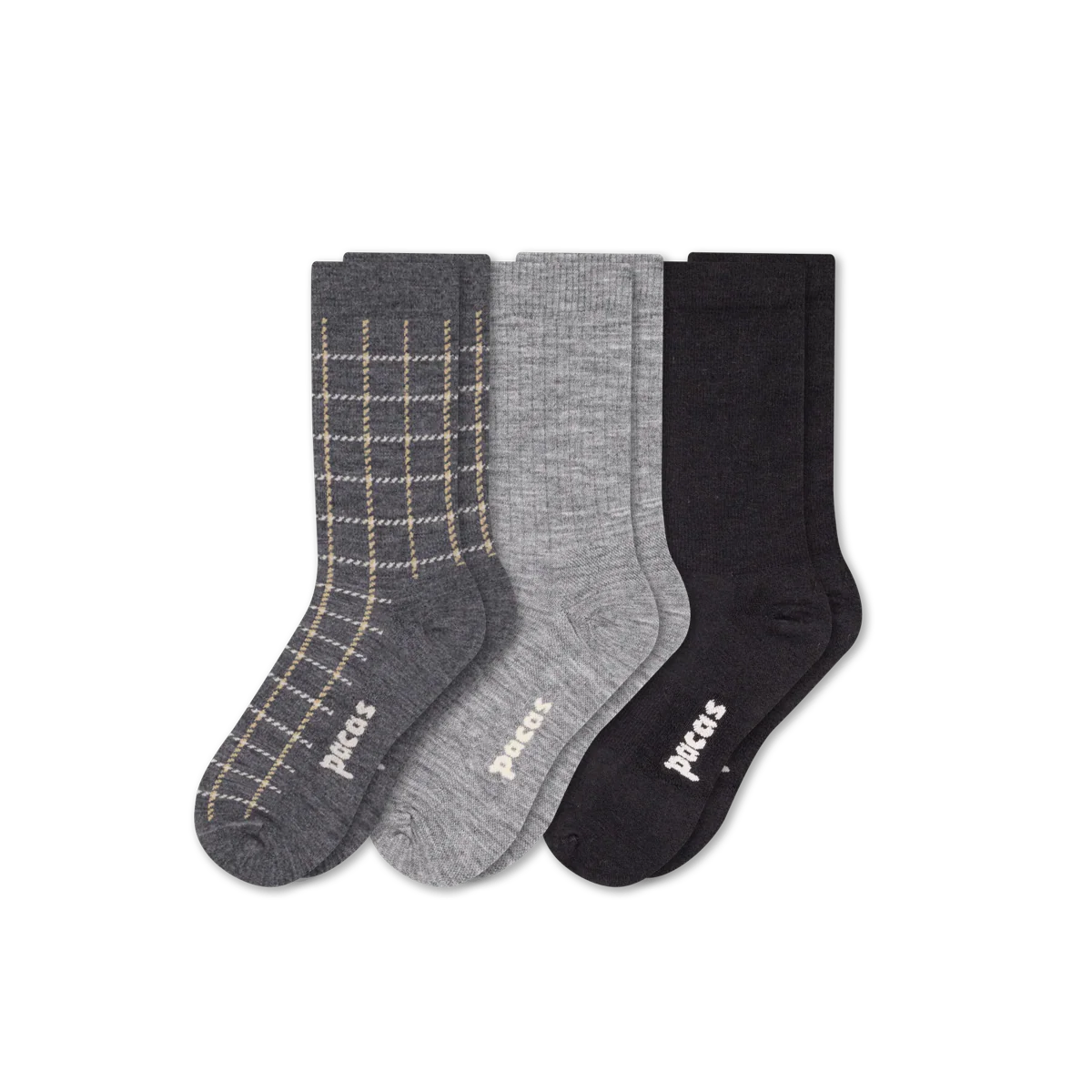3 Pack - Women's Light-Weight Crew Pacas Socks 23 3 Pack - Women's Light-Weight Crew Pacas Socks