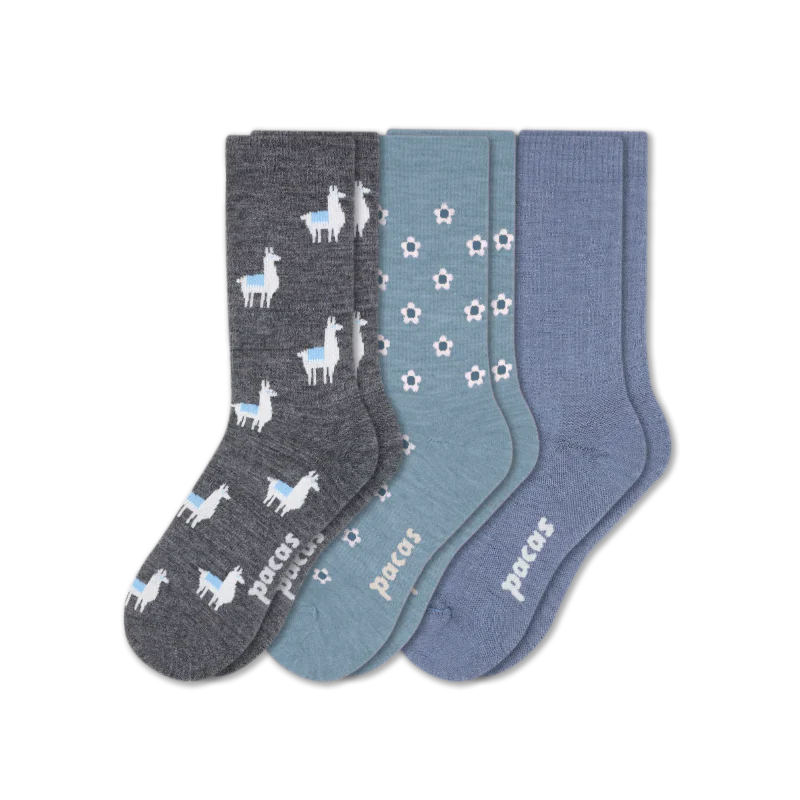 3 Pack - Women's Light-Weight Crew Pacas Socks 231 3 Pack - Women's Light-Weight Crew Pacas Socks