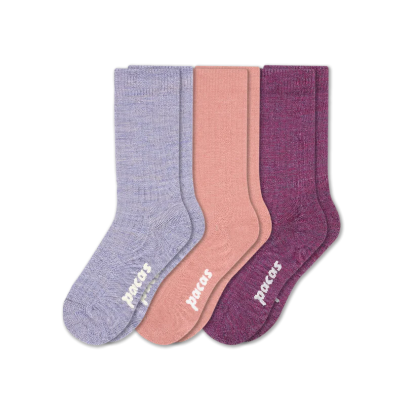 3 Pack - Women's Light-Weight Crew Pacas Socks 235 3 Pack - Women's Light-Weight Crew Pacas Socks