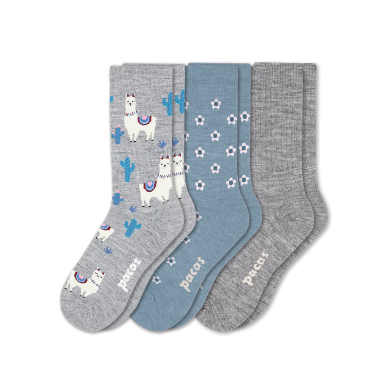 3 Pack - Women's Light-Weight Crew Pacas Socks 238 3 Pack - Women's Light-Weight Crew Pacas Socks