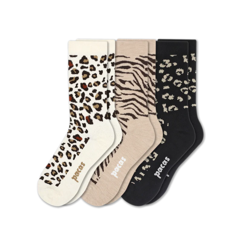 3 Pack - Women's Light-Weight Crew Pacas Socks 240 3 Pack - Women's Light-Weight Crew Pacas Socks