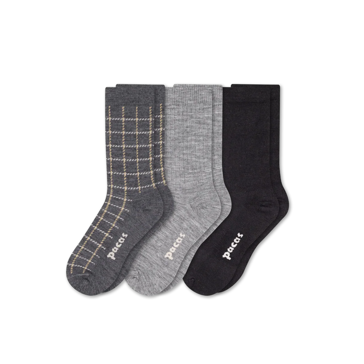 3 Pack - Women's Light-Weight Crew Pacas Socks 27 3 Pack - Women's Light-Weight Crew Pacas Socks