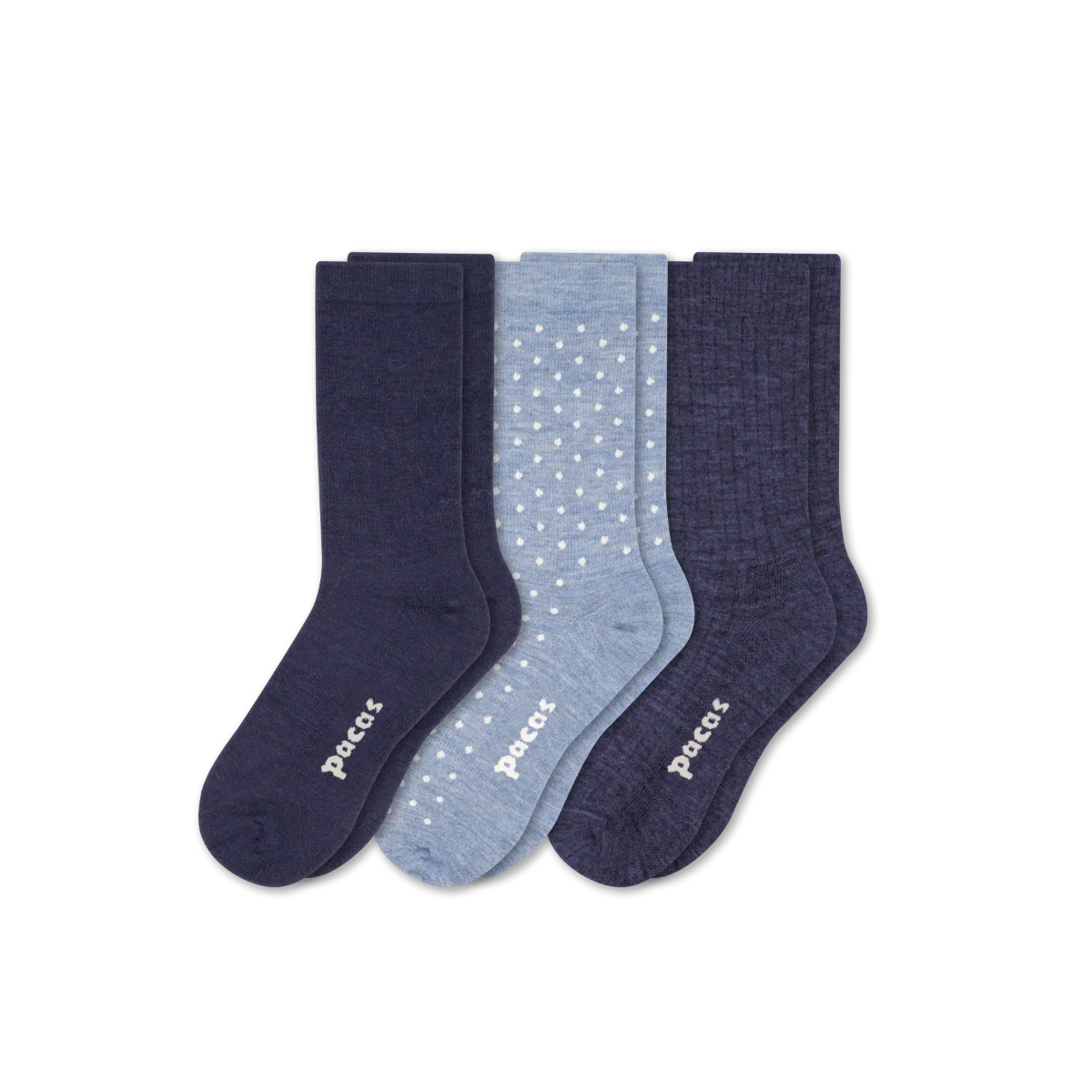 3 Pack - Women's Light-Weight Crew Pacas Socks 29 3 Pack - Women's Light-Weight Crew Pacas Socks