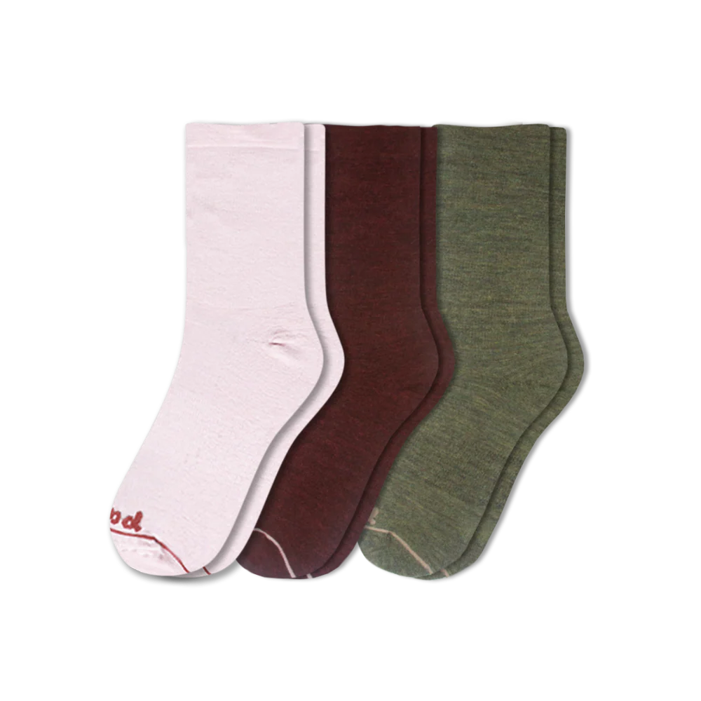 3 Pack - Women's Light-Weight Crew Pacas Socks 3 3 Pack - Women's Light-Weight Crew Pacas Socks