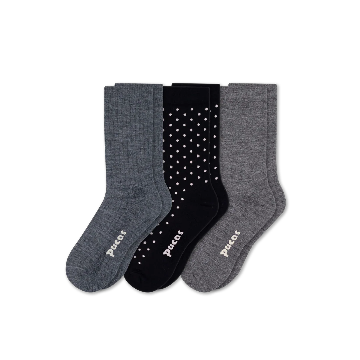 3 Pack - Women's Light-Weight Crew Pacas Socks 41 3 Pack - Women's Light-Weight Crew Pacas Socks