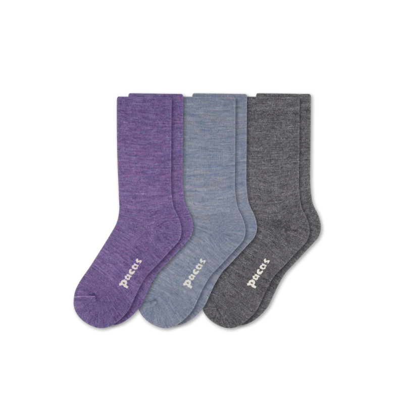 3 Pack - Women's Light-Weight Crew Pacas Socks 49 3 Pack - Women's Light-Weight Crew Pacas Socks