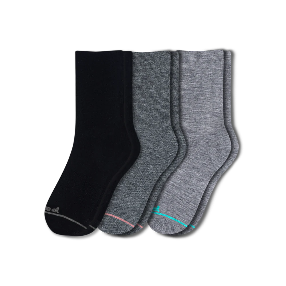 3 Pack - Women's Light-Weight Crew Pacas Socks 5 3 Pack - Women's Light-Weight Crew Pacas Socks