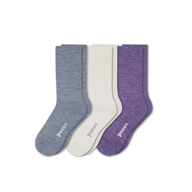 3 Pack - Women's Light-Weight Crew Pacas Socks 50 3 Pack - Women's Light-Weight Crew Pacas Socks