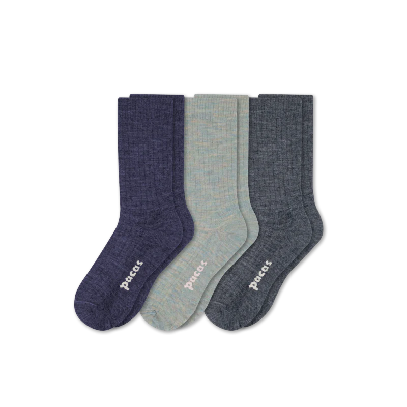 3 Pack - Women's Light-Weight Crew Pacas Socks 56 3 Pack - Women's Light-Weight Crew Pacas Socks