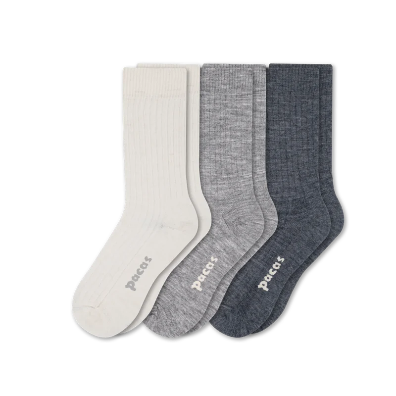 3 Pack - Women's Light-Weight Crew Pacas Socks 69 3 Pack - Women's Light-Weight Crew Pacas Socks