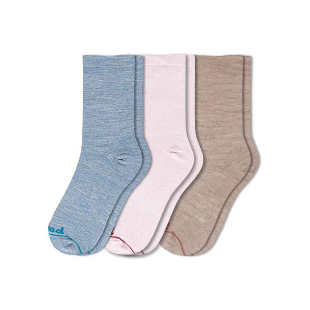 3 Pack - Women's Light-Weight Crew Pacas Socks 7 3 Pack - Women's Light-Weight Crew Pacas Socks
