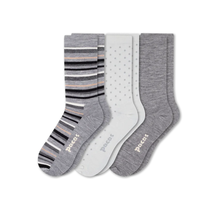 3 Pack - Women's Light-Weight Crew Pacas Socks 70 3 Pack - Women's Light-Weight Crew Pacas Socks