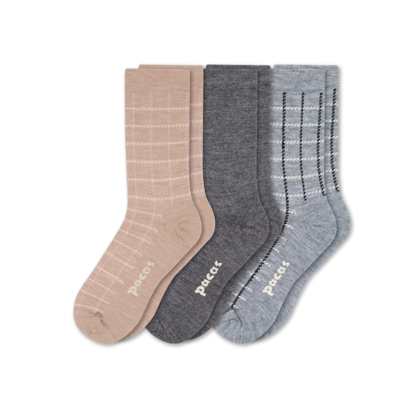 3 Pack - Women's Light-Weight Crew Pacas Socks 72 3 Pack - Women's Light-Weight Crew Pacas Socks