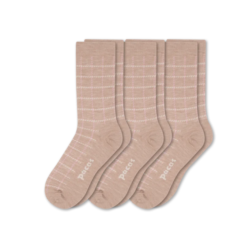3 Pack - Women's Light-Weight Crew Pacas Socks 76 3 Pack - Women's Light-Weight Crew Pacas Socks
