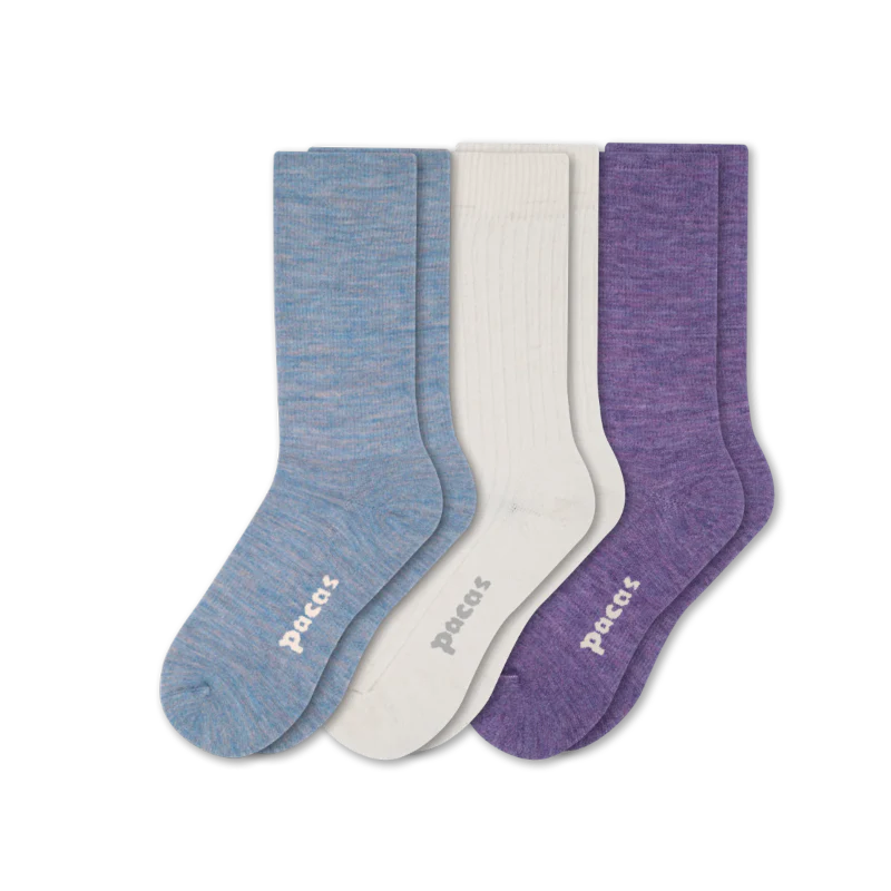3 Pack - Women's Light-Weight Crew Pacas Socks 79 3 Pack - Women's Light-Weight Crew Pacas Socks