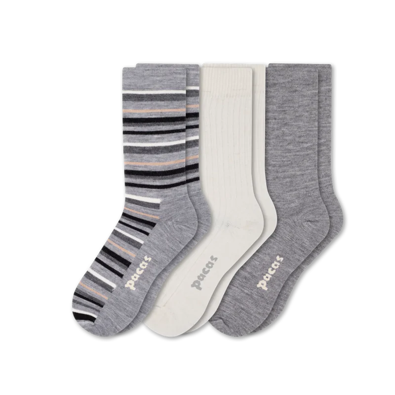 3 Pack - Women's Light-Weight Crew Pacas Socks 92 3 Pack - Women's Light-Weight Crew Pacas Socks