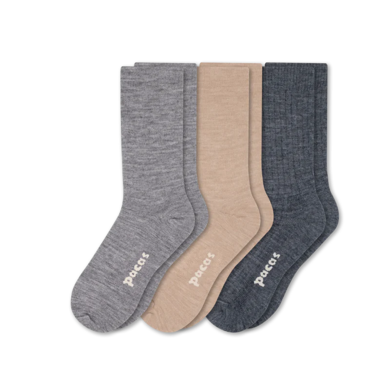 3 Pack - Women's Light-Weight Crew Pacas Socks 97 3 Pack - Women's Light-Weight Crew Pacas Socks