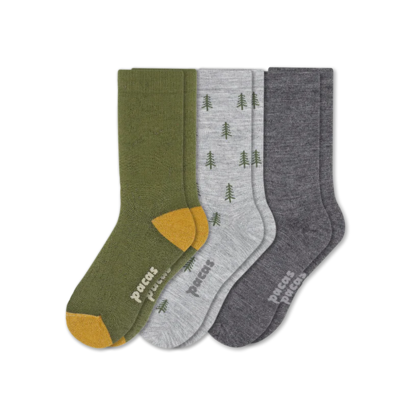 3 Pack - Men's Light-Weight Crew Pacas Socks 101 3 Pack - Men's Light-Weight Crew Pacas Socks