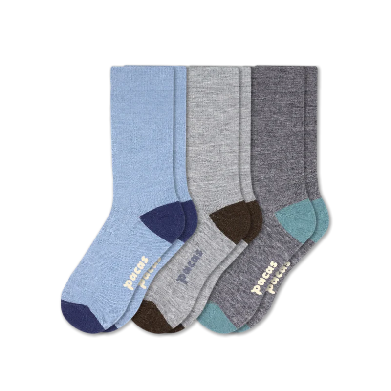 3 Pack - Men's Light-Weight Crew Pacas Socks 103 3 Pack - Men's Light-Weight Crew Pacas Socks