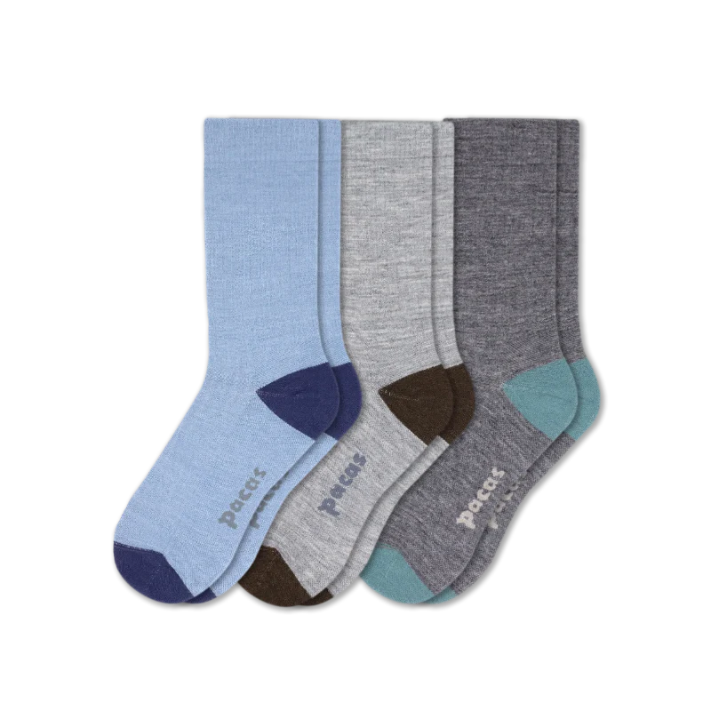 3 Pack - Men's Light-Weight Crew Pacas Socks 106 3 Pack - Men's Light-Weight Crew Pacas Socks
