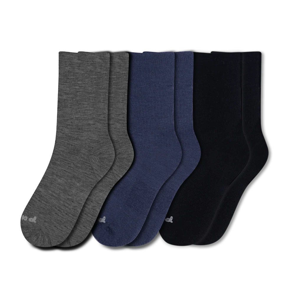 3 Pack - Men's Light-Weight Crew Pacas Socks 11 3 Pack - Men's Light-Weight Crew Pacas Socks