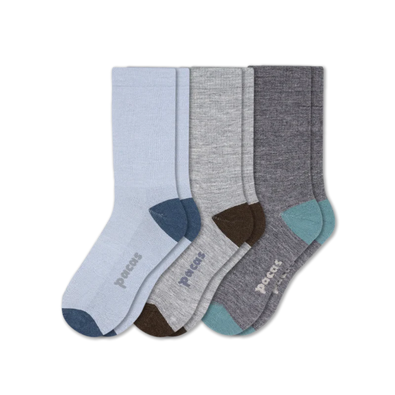 3 Pack - Men's Light-Weight Crew Pacas Socks 116 3 Pack - Men's Light-Weight Crew Pacas Socks