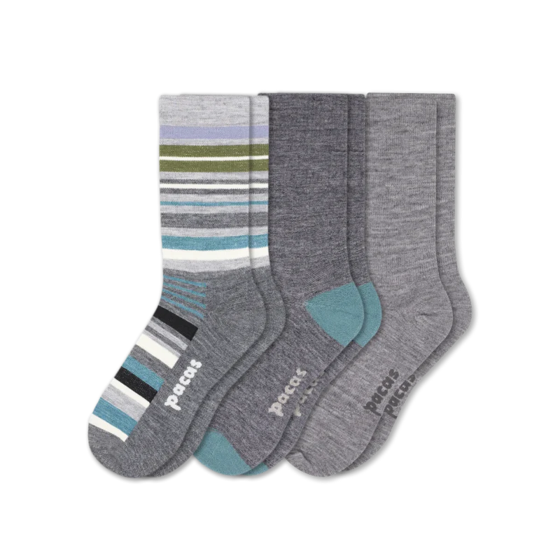 3 Pack - Men's Light-Weight Crew Pacas Socks 118 3 Pack - Men's Light-Weight Crew Pacas Socks