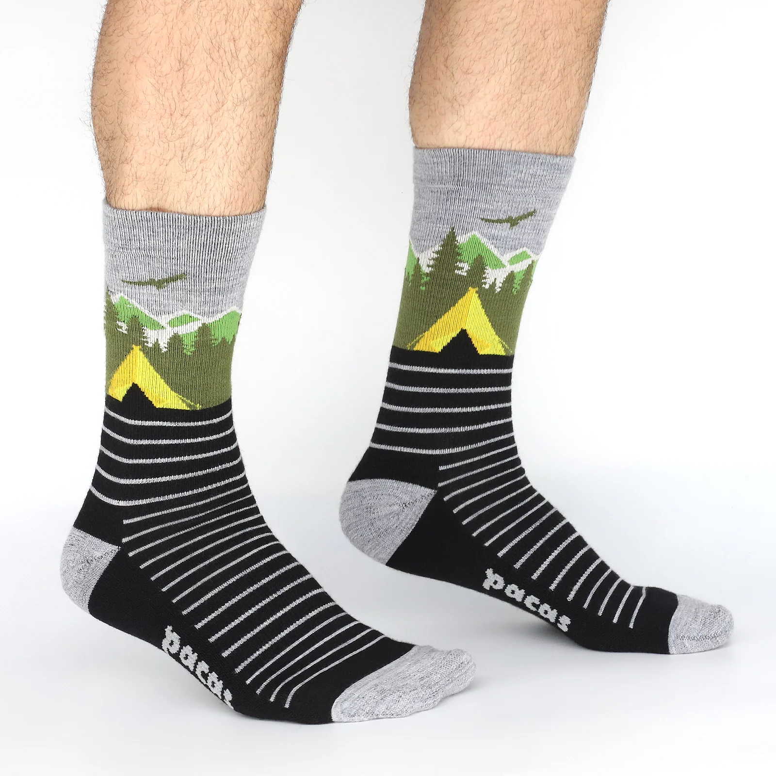 3 Pack - Men's Light-Weight Crew Pacas Socks 121 3 Pack - Men's Light-Weight Crew Pacas Socks