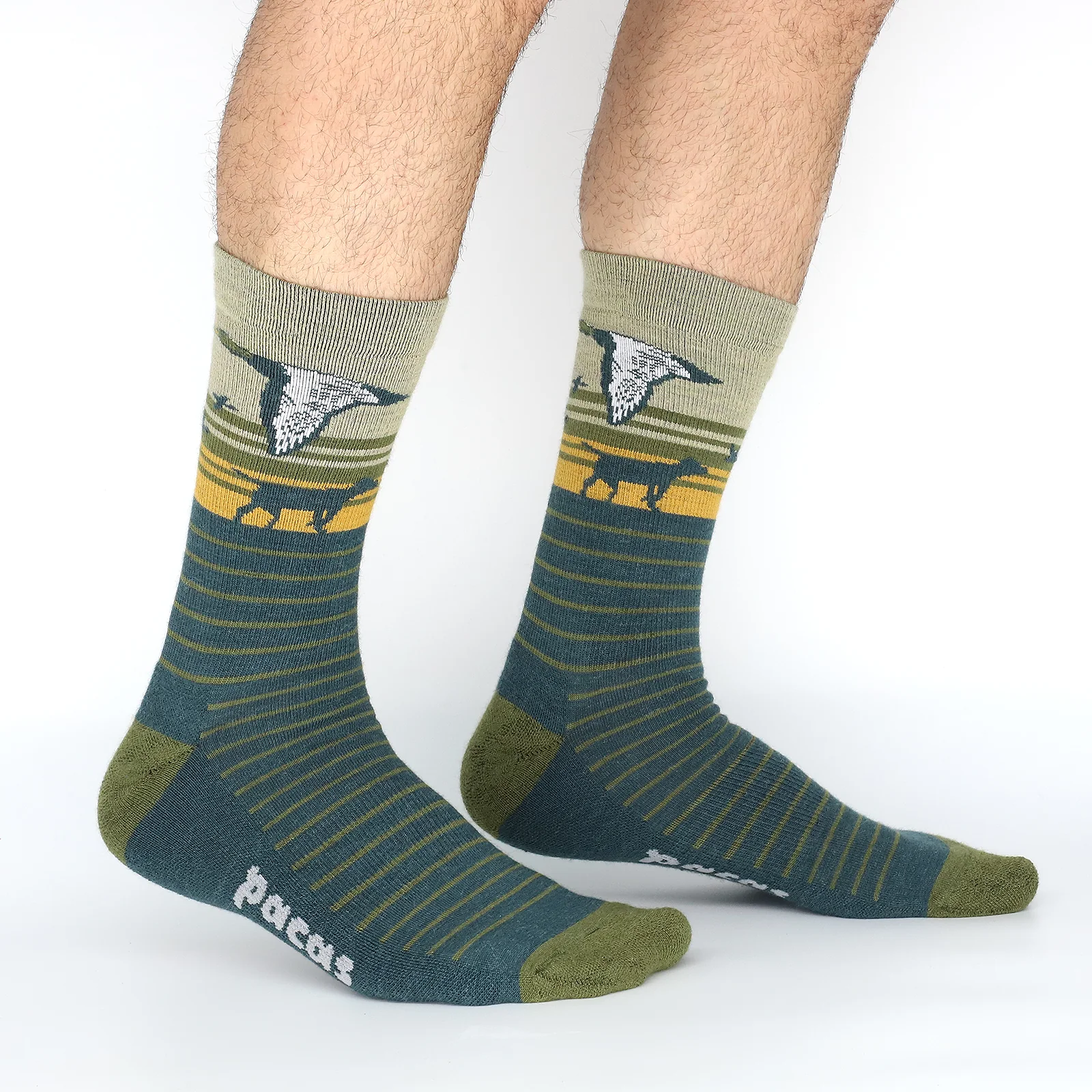 3 Pack - Men's Light-Weight Crew Pacas Socks 122 3 Pack - Men's Light-Weight Crew Pacas Socks