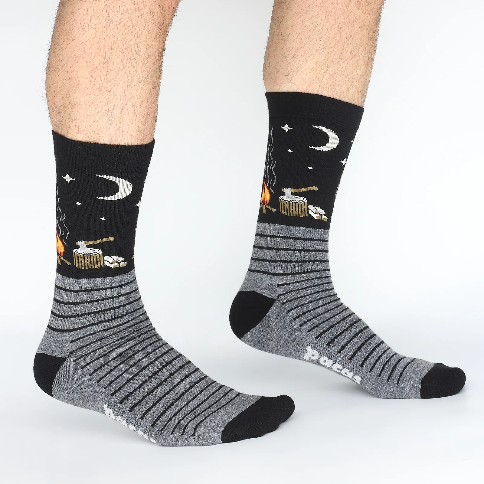 3 Pack - Men's Light-Weight Crew Pacas Socks 124 3 Pack - Men's Light-Weight Crew Pacas Socks