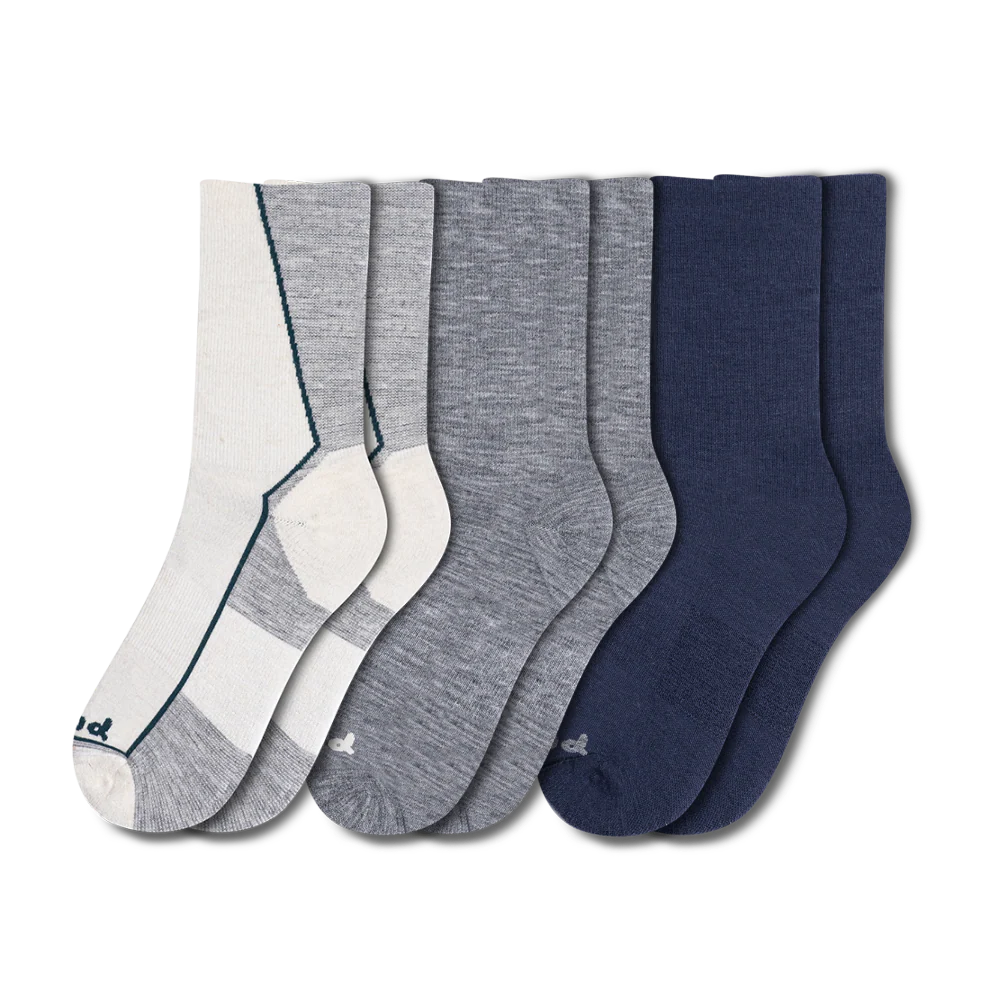 3 Pack - Men's Light-Weight Crew Pacas Socks 13 3 Pack - Men's Light-Weight Crew Pacas Socks