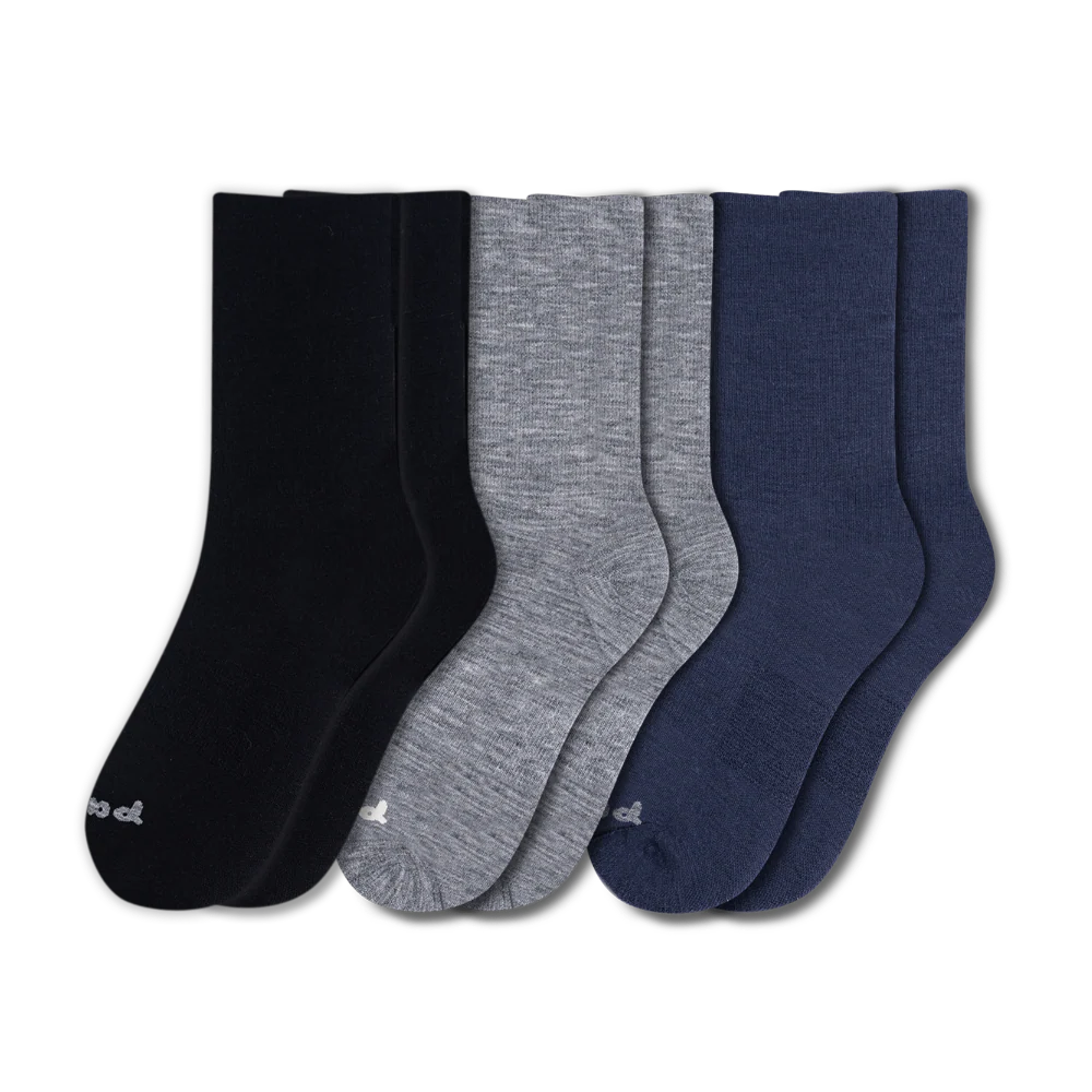 3 Pack - Men's Light-Weight Crew Pacas Socks 3 3 Pack - Men's Light-Weight Crew Pacas Socks