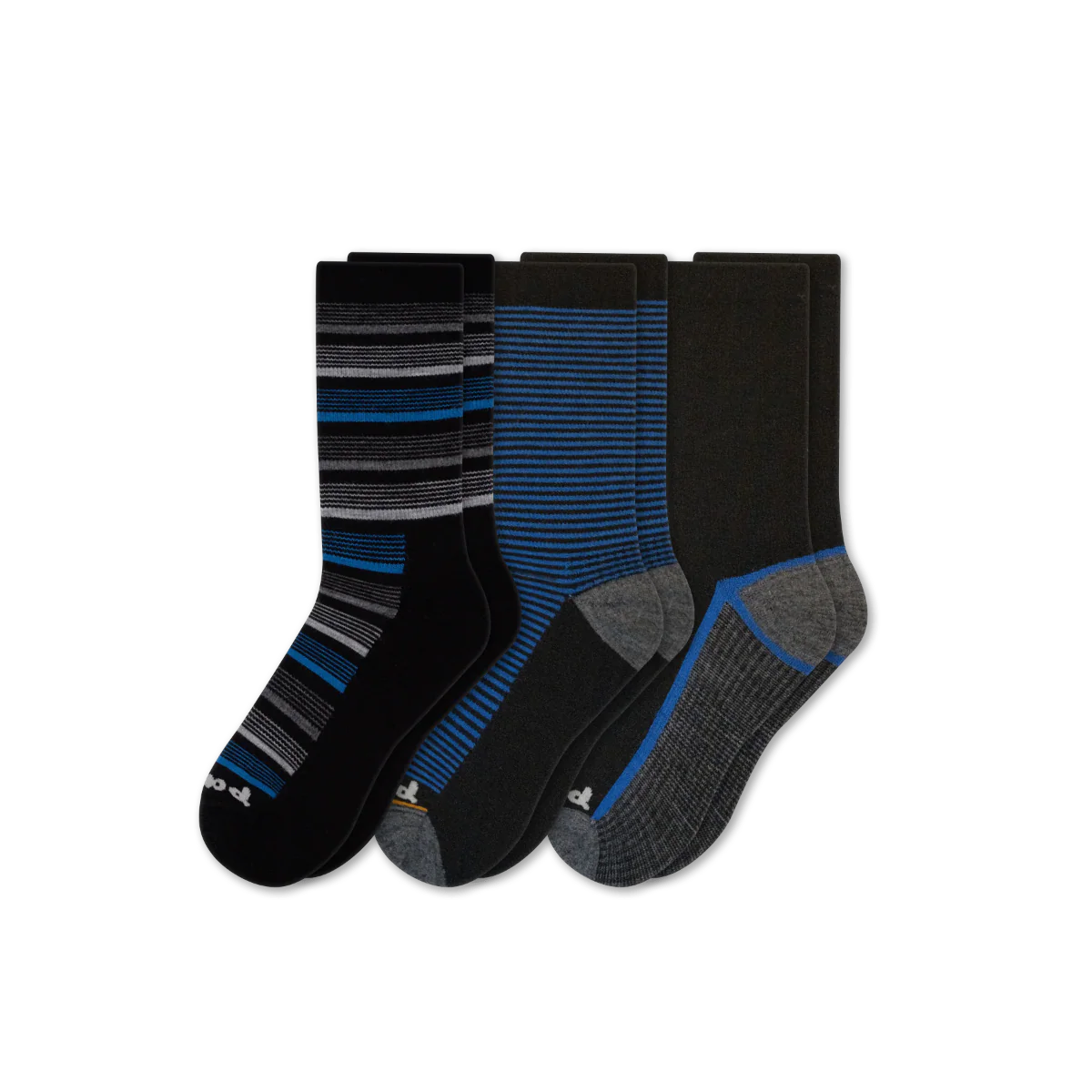 3 Pack - Men's Light-Weight Crew Pacas Socks 33 3 Pack - Men's Light-Weight Crew Pacas Socks