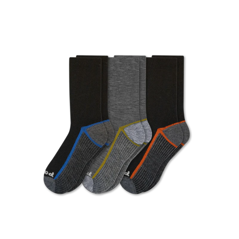 3 Pack - Men's Light-Weight Crew Pacas Socks 39 3 Pack - Men's Light-Weight Crew Pacas Socks