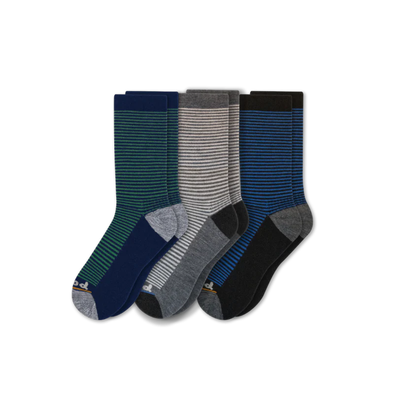 3 Pack - Men's Light-Weight Crew Pacas Socks 40 3 Pack - Men's Light-Weight Crew Pacas Socks