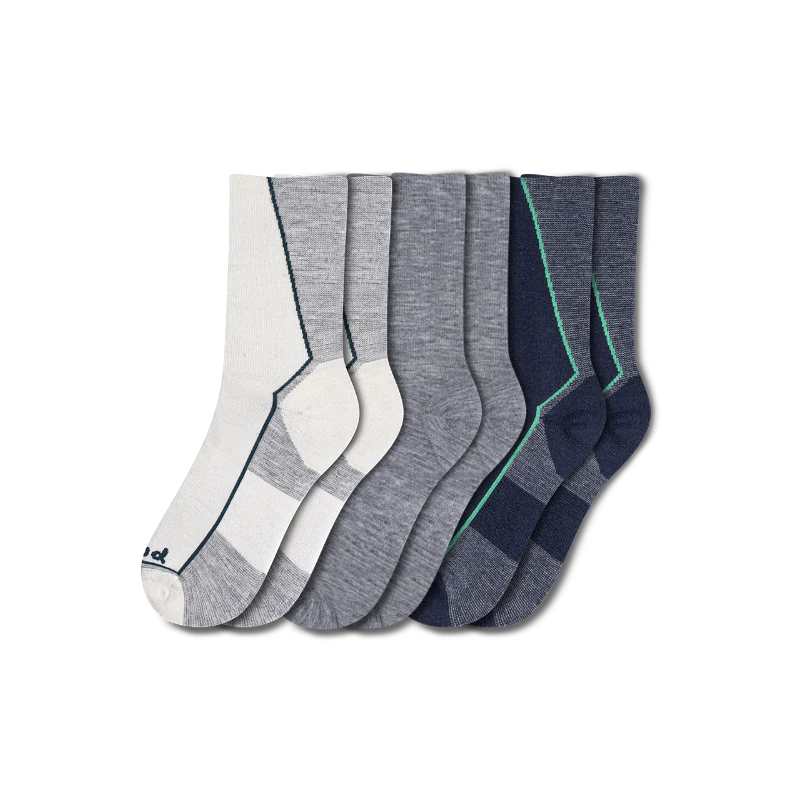 3 Pack - Men's Light-Weight Crew Pacas Socks 45 3 Pack - Men's Light-Weight Crew Pacas Socks